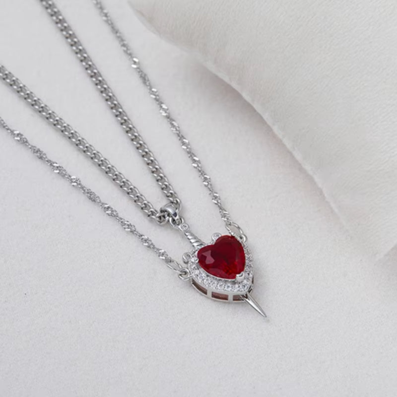 Sword & Heart Necklace