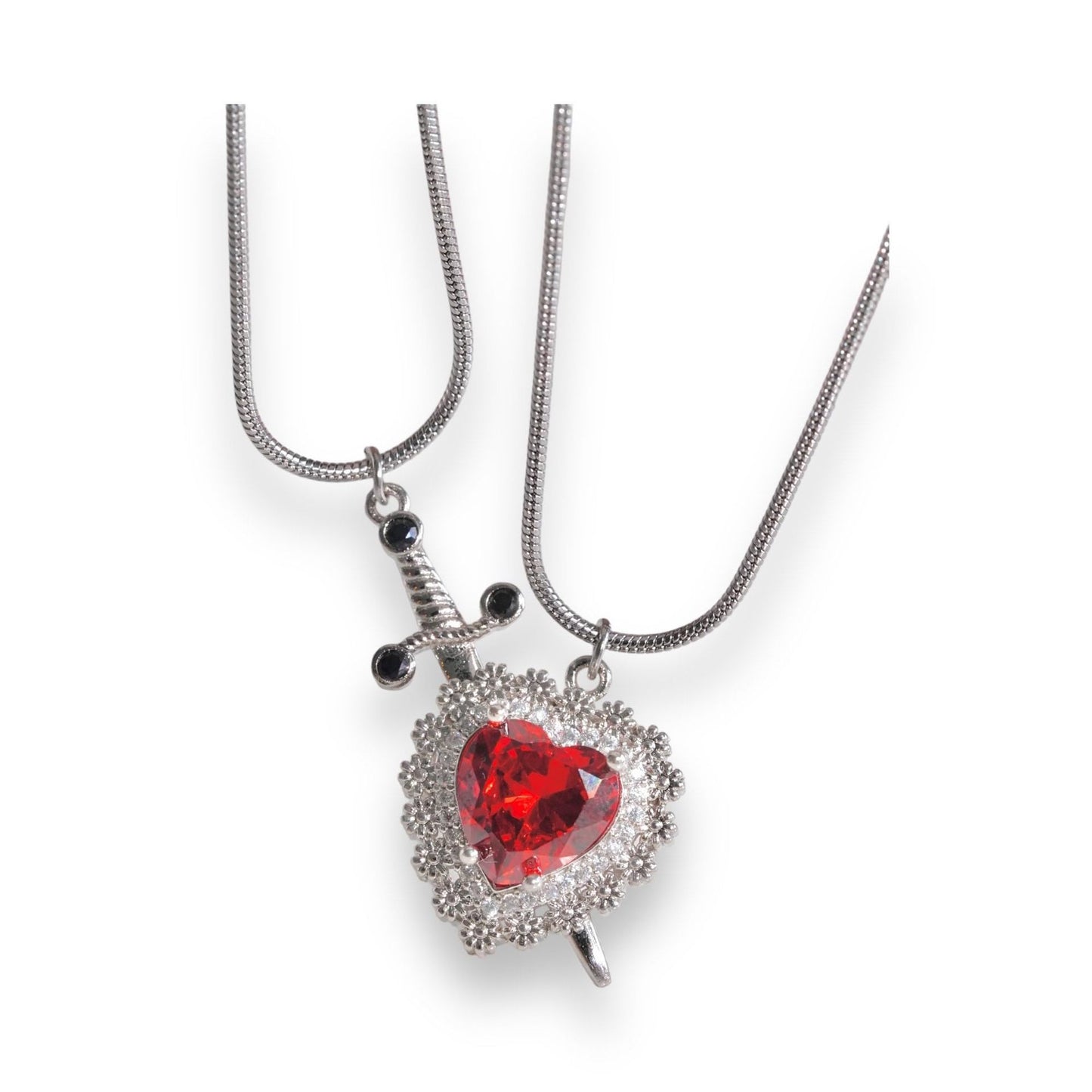 Sword & Heart Necklace